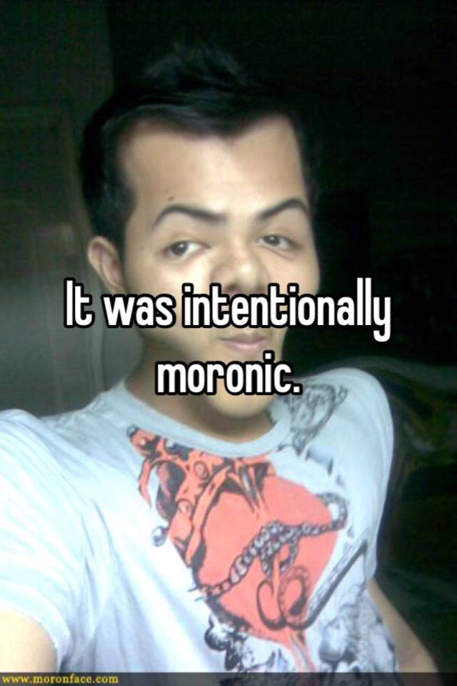 it-was-intentionally-moronic