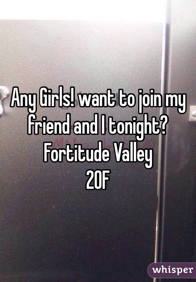 Any Girls! want to join my friend and I tonight?
Fortitude Valley
20F
