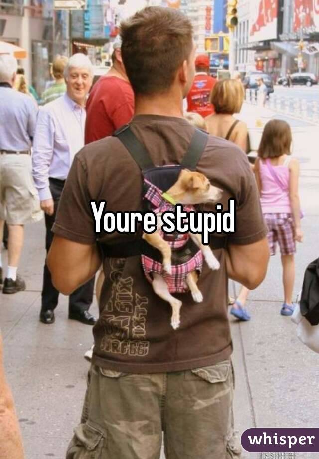 Youre stupid