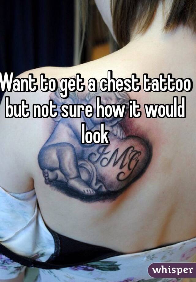 Want to get a chest tattoo but not sure how it would look