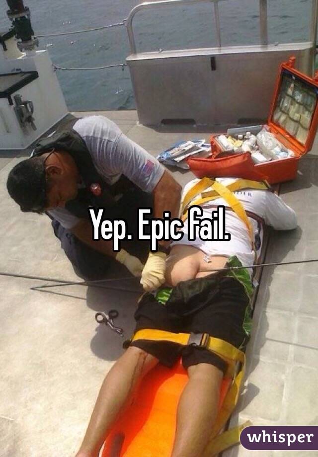 Yep. Epic fail. 
