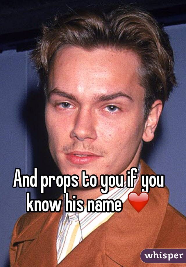 And props to you if you know his name ❤️