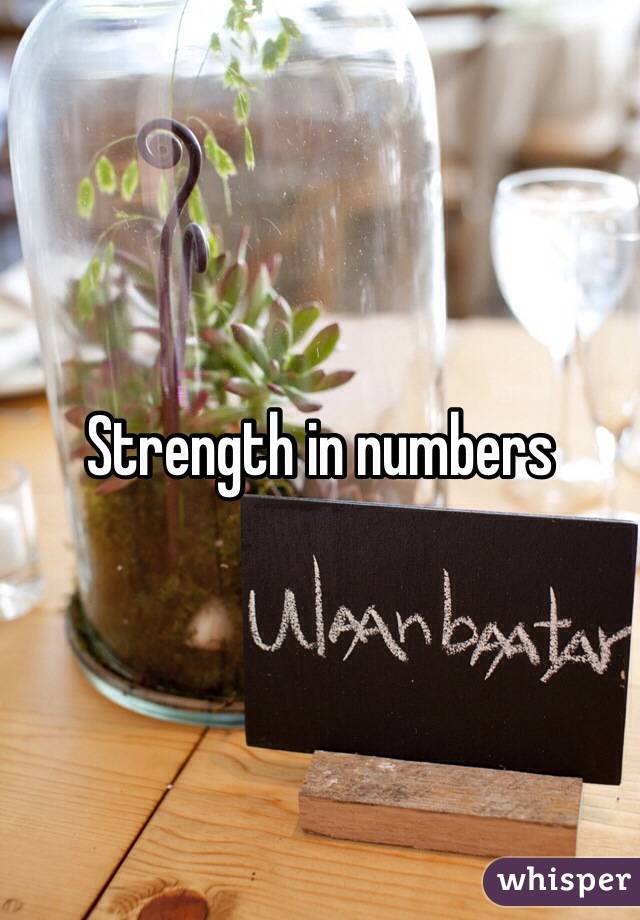 Strength in numbers