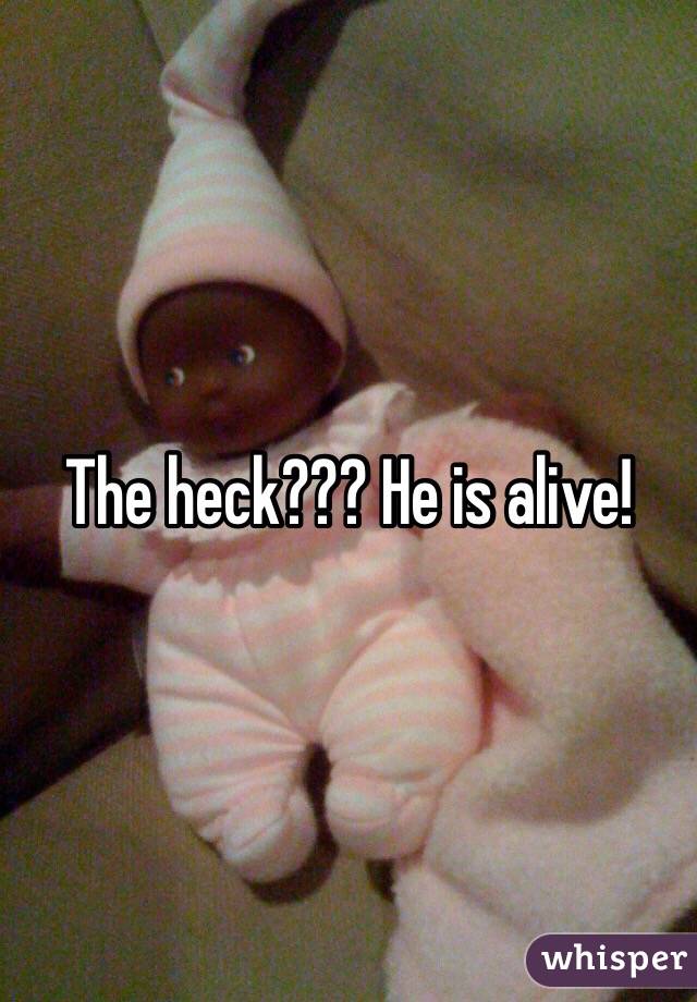 The heck??? He is alive!