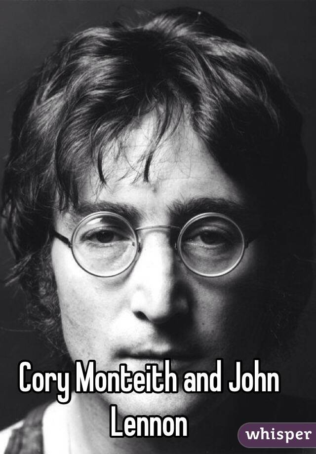 Cory Monteith and John Lennon