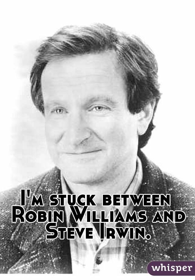 I'm stuck between Robin Williams and Steve Irwin.