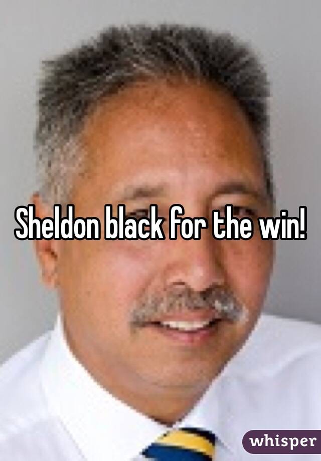 Sheldon black for the win!