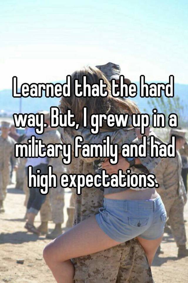 growing up in a military family essay