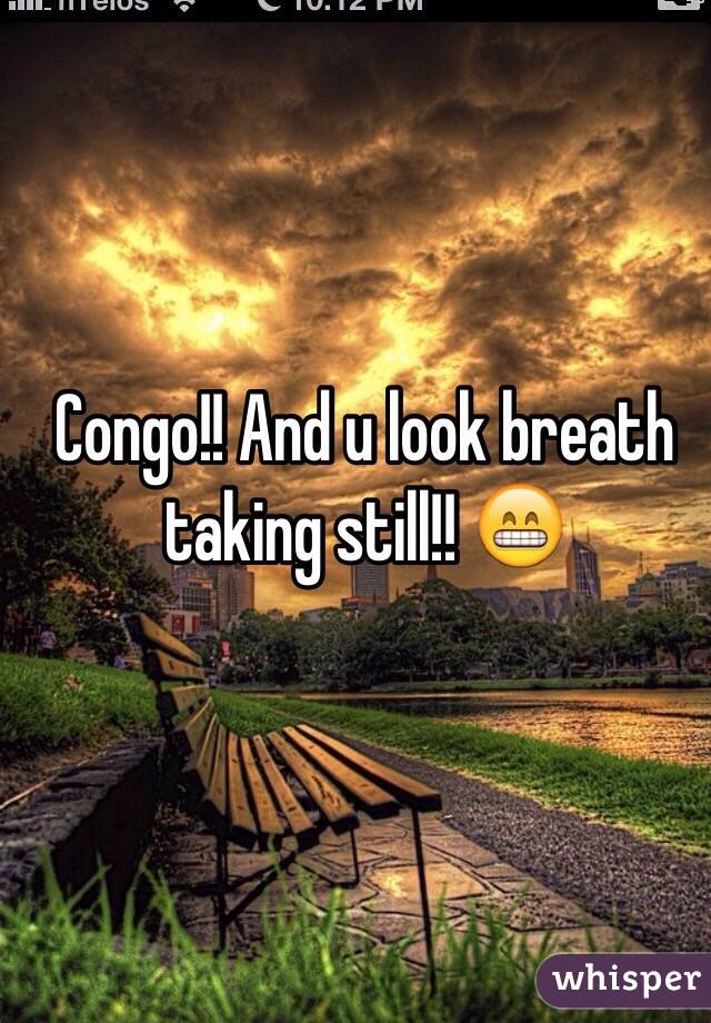 Congo!! And u look breath taking still!! 😁