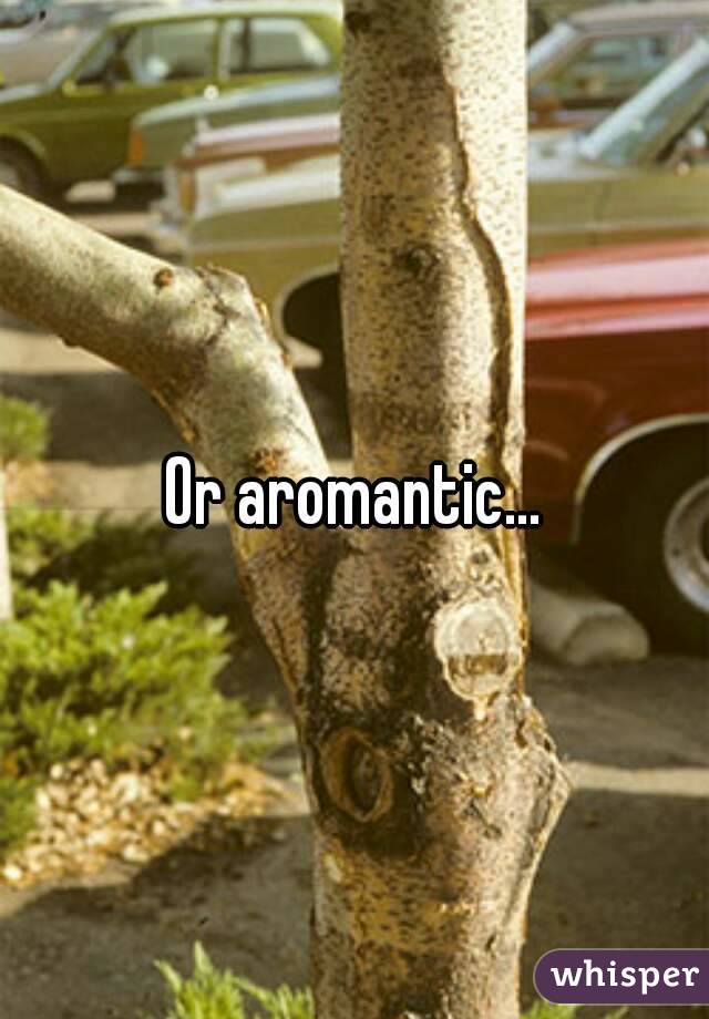 Or aromantic...