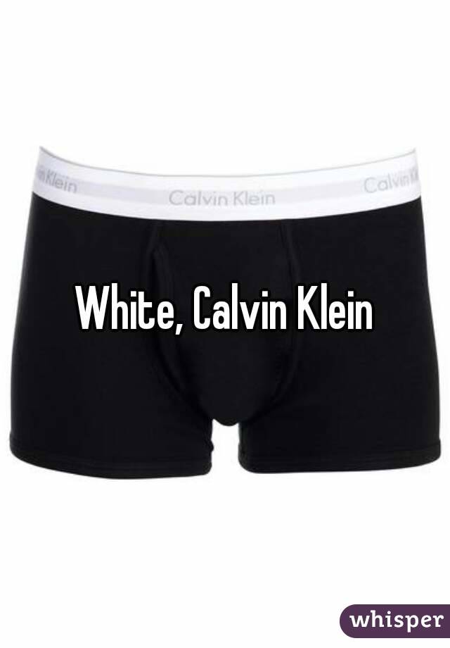 White, Calvin Klein