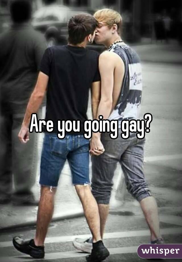 Are you going gay?
