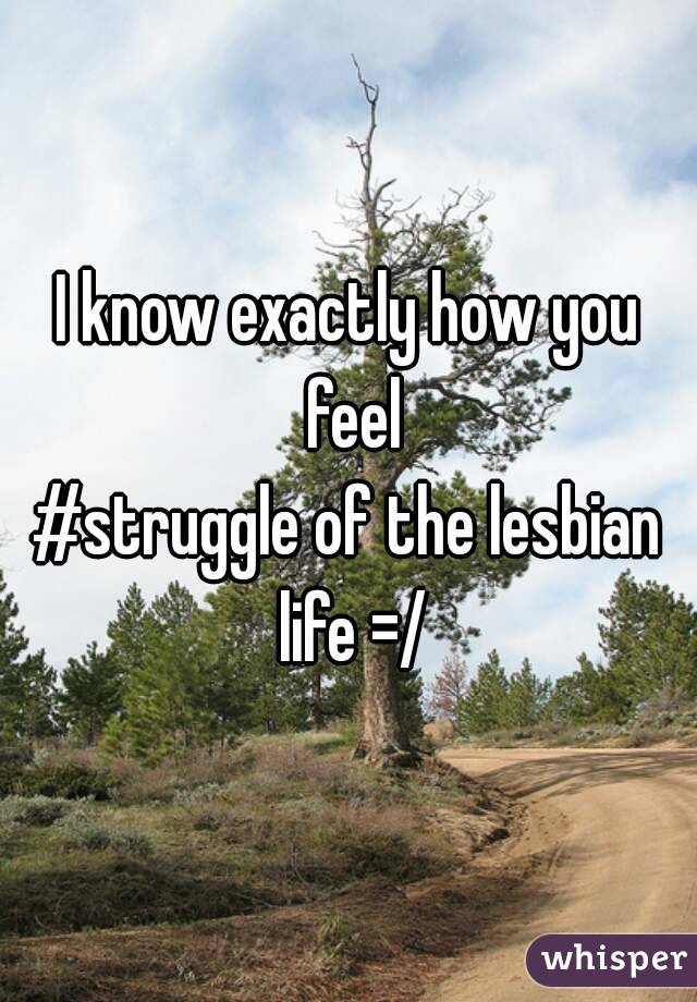 I know exactly how you feel
#struggle of the lesbian life =/