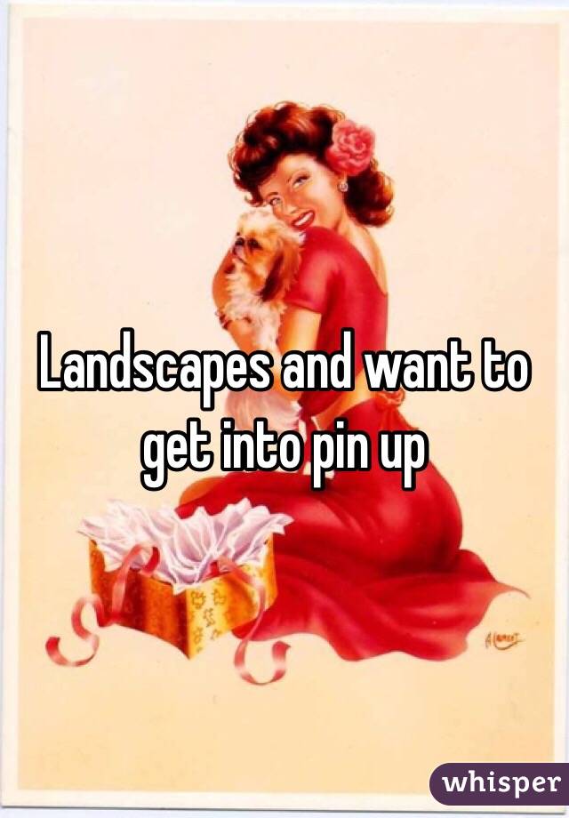 Landscapes and want to get into pin up