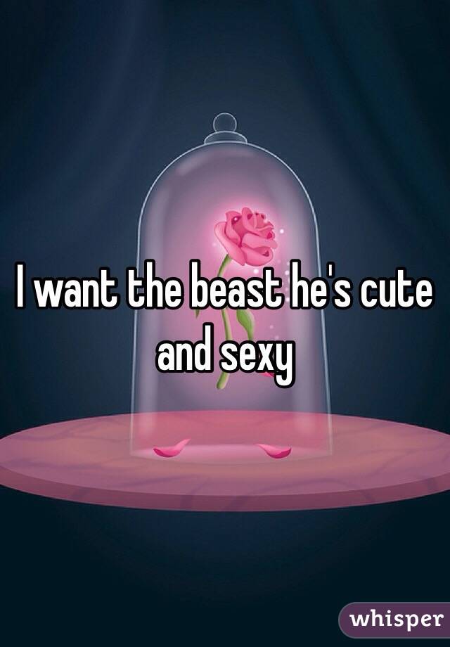 I want the beast he's cute and sexy 