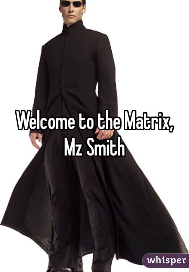 Welcome to the Matrix, Mz Smith