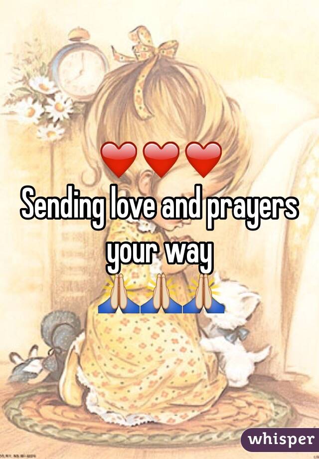 ❤️❤️❤️
Sending love and prayers your way
🙏🙏🙏