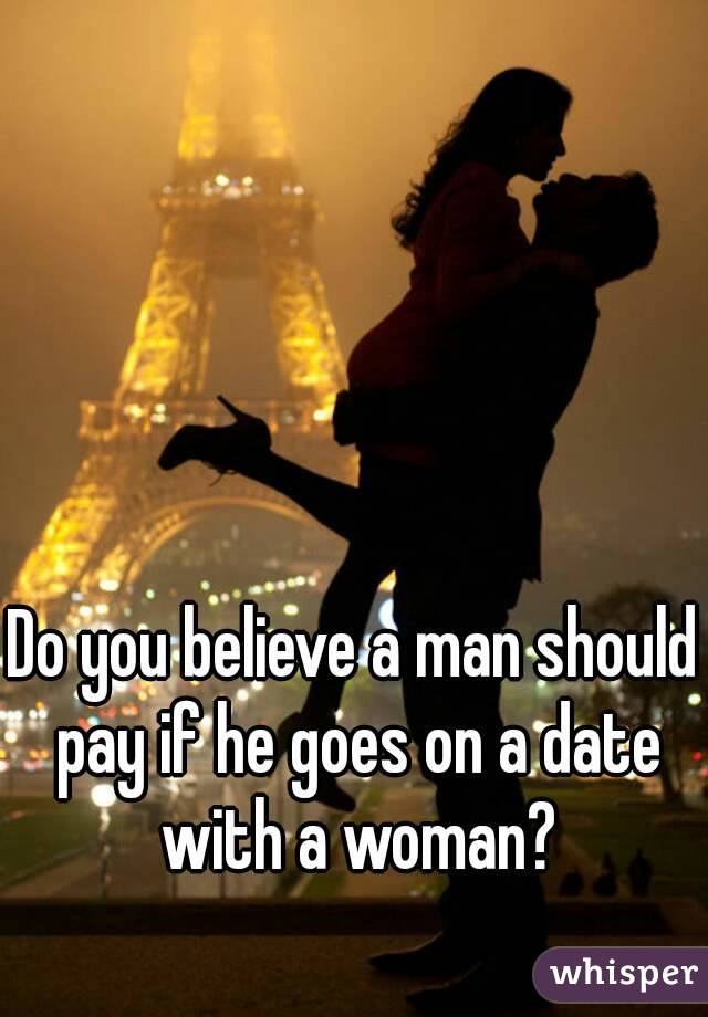 Do you believe a man should pay if he goes on a date with a woman?