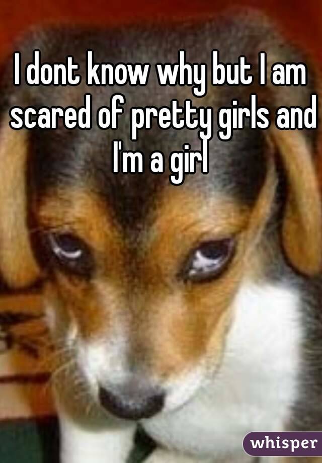 I dont know why but I am scared of pretty girls and I'm a girl 