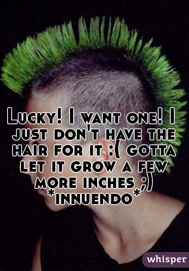 Lucky! I want one! I just don't have the hair for it :( gotta let it grow a few more inches ;) *innuendo*