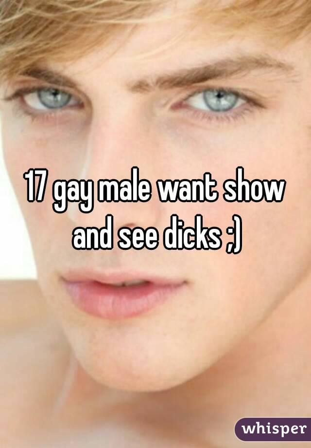 17 gay male want show and see dicks ;)