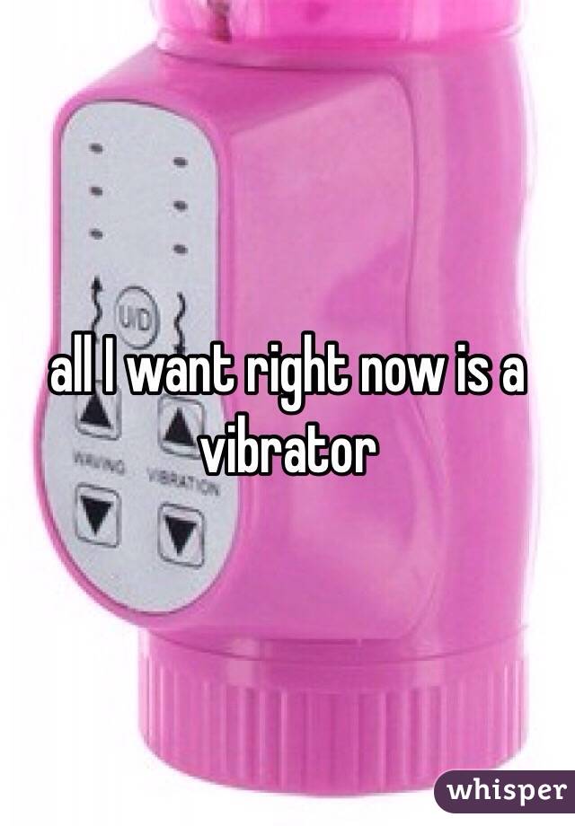 all I want right now is a vibrator 