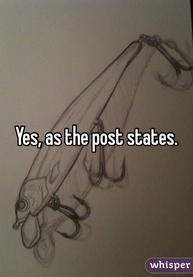 Yes, as the post states.