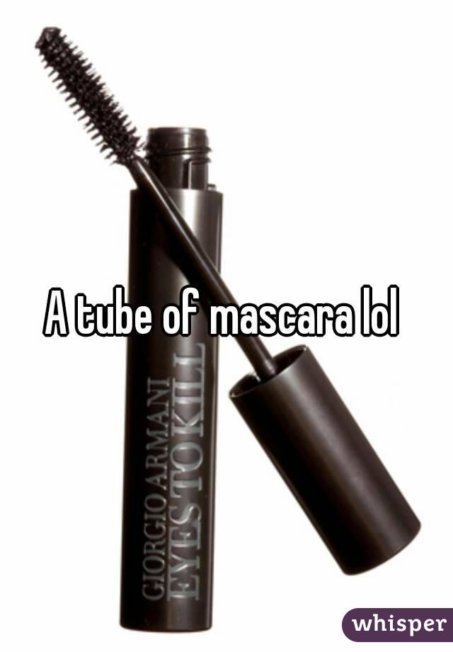 A tube of mascara lol 