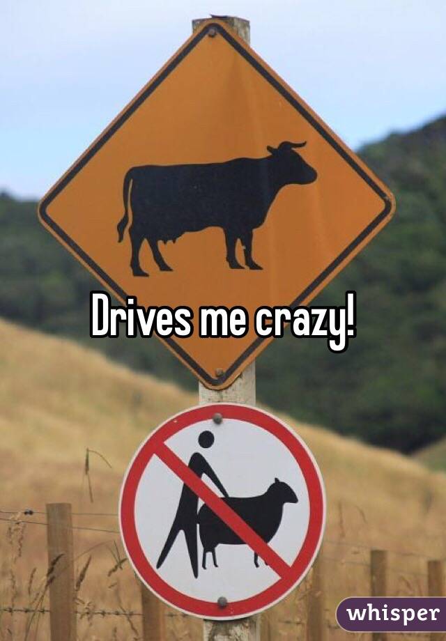 Drives me crazy!