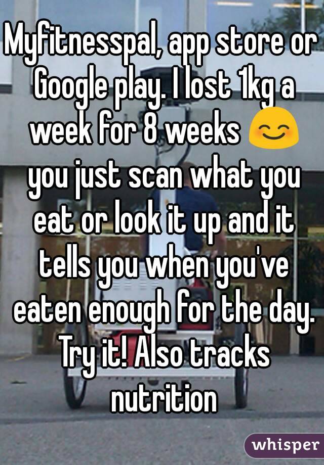 Myfitnesspal, app store or Google play. I lost 1kg a week for 8 weeks 😊 you just scan what you eat or look it up and it tells you when you've eaten enough for the day. Try it! Also tracks nutrition