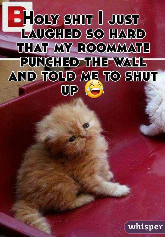 Holy shit I just laughed so hard that my roommate punched the wall and told me to shut up 😂