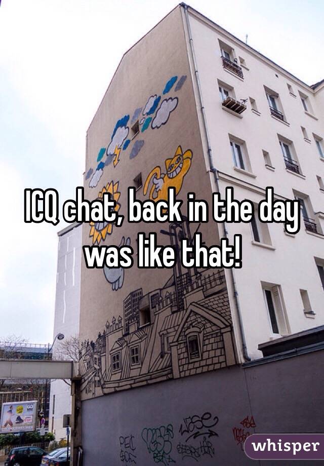 ICQ chat, back in the day was like that! 