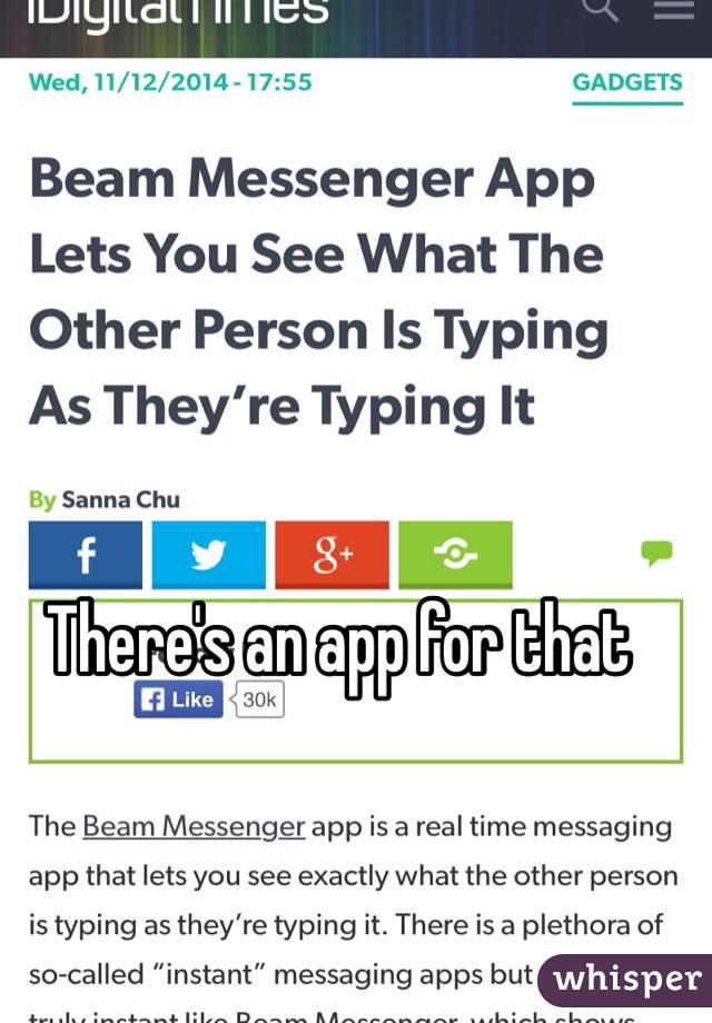 There's an app for that