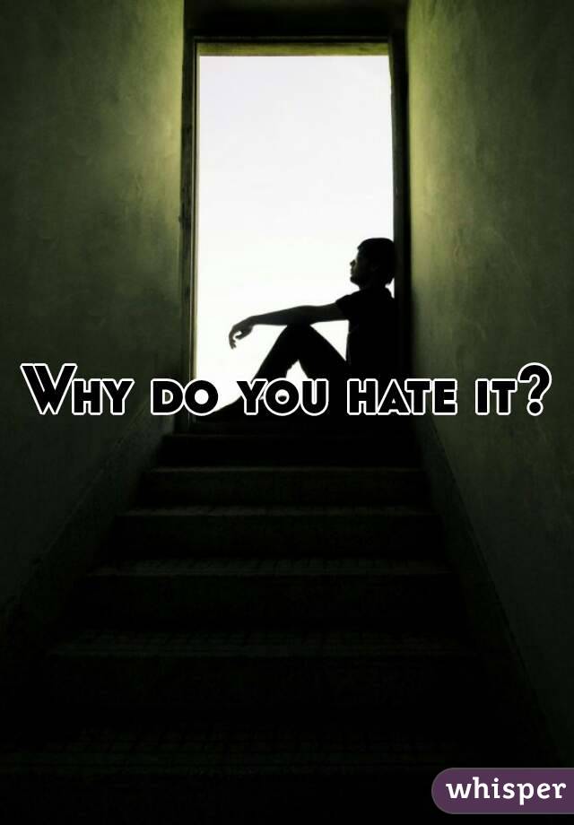 Why do you hate it?