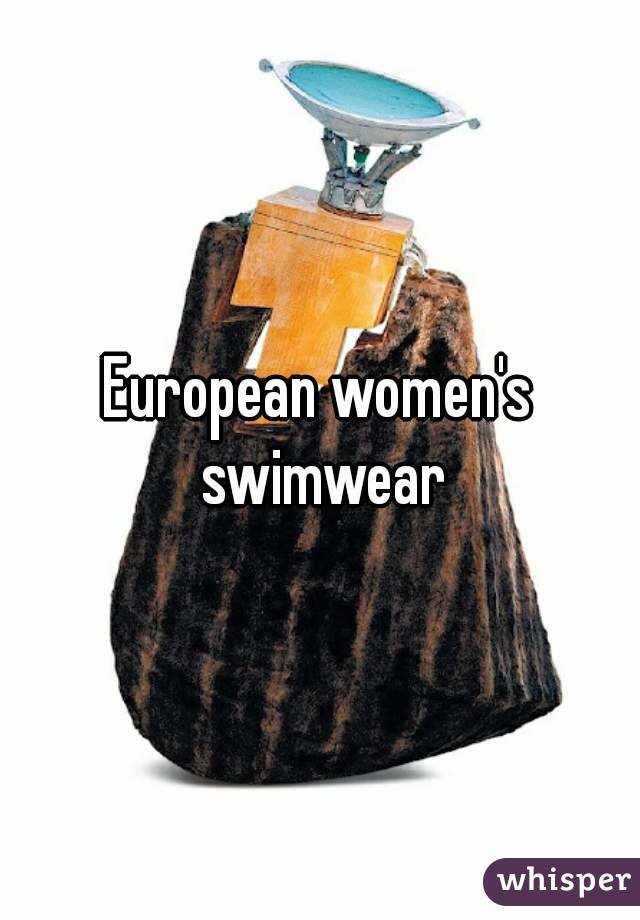 European women's swimwear