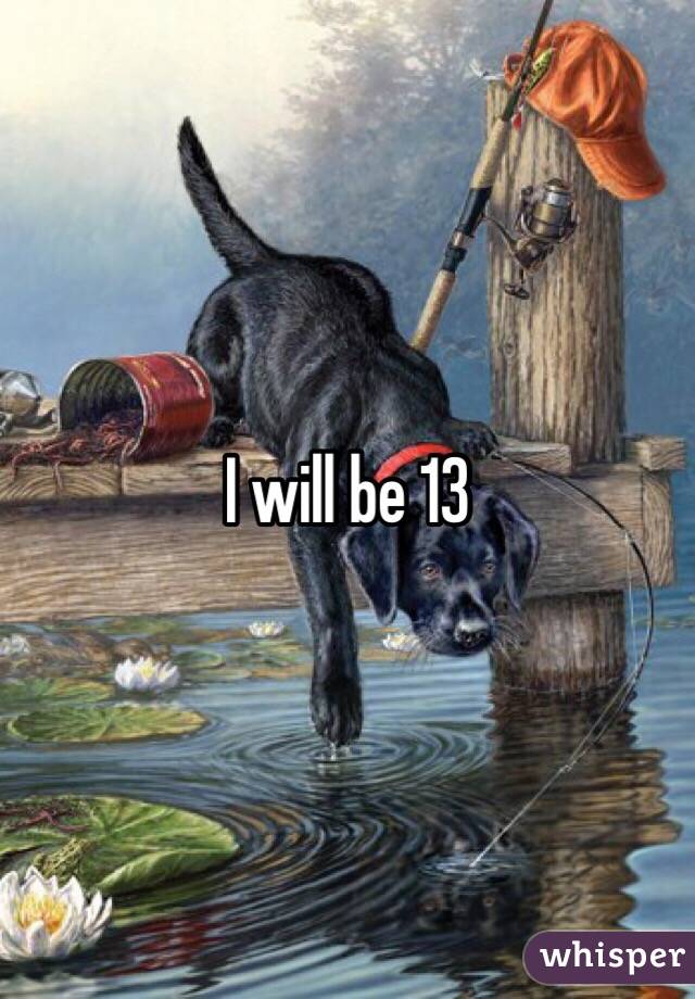 I will be 13