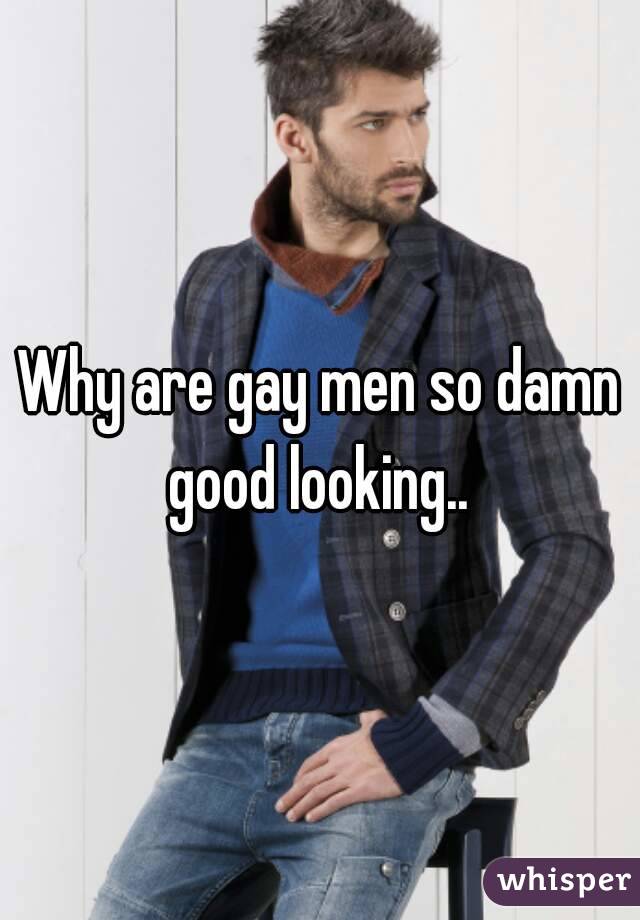 Why are gay men so damn good looking.. 