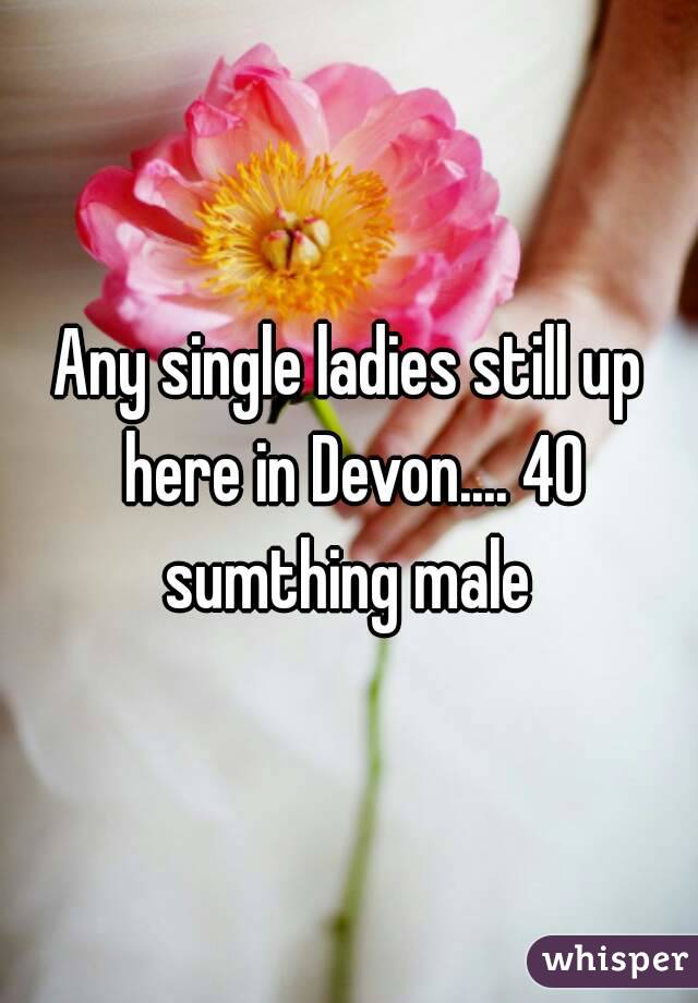 Any single ladies still up here in Devon.... 40 sumthing male 