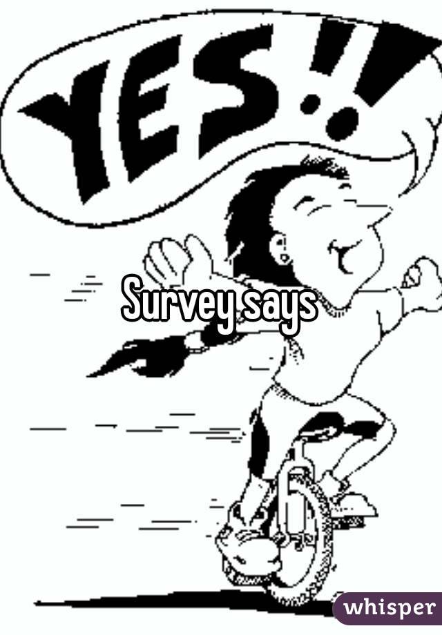 Survey says