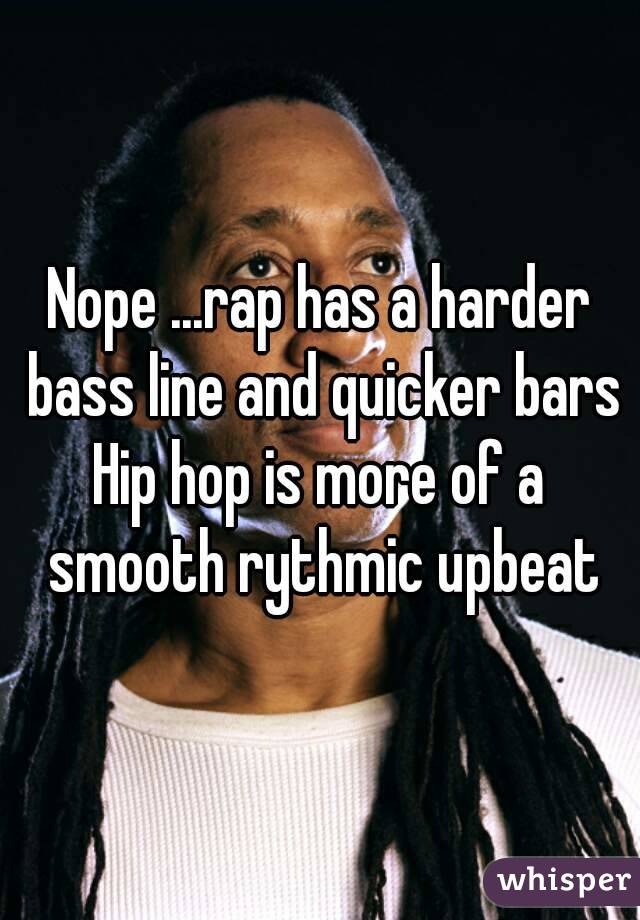 Nope ...rap has a harder bass line and quicker bars
Hip hop is more of a smooth rythmic upbeat