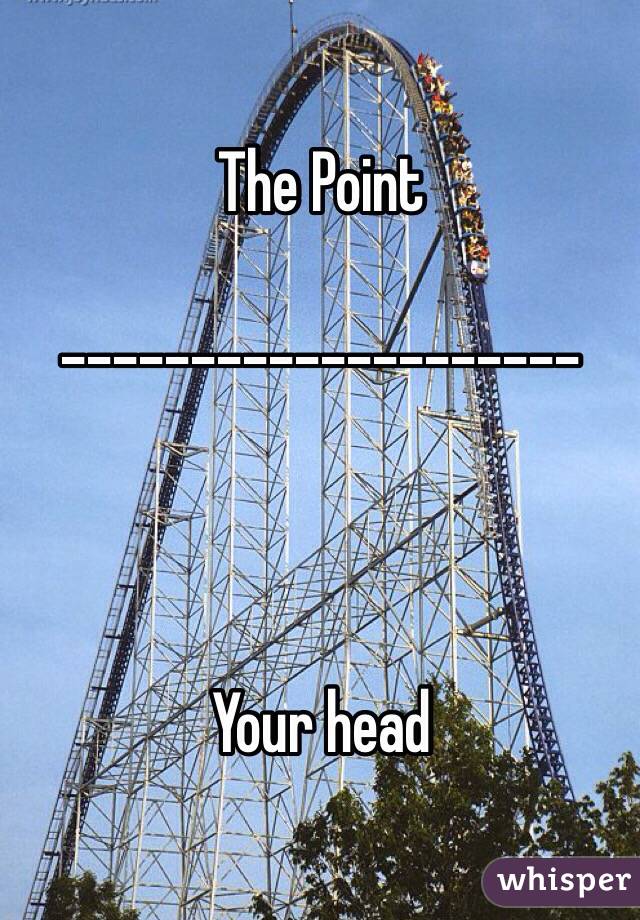 The Point

--------------------



Your head