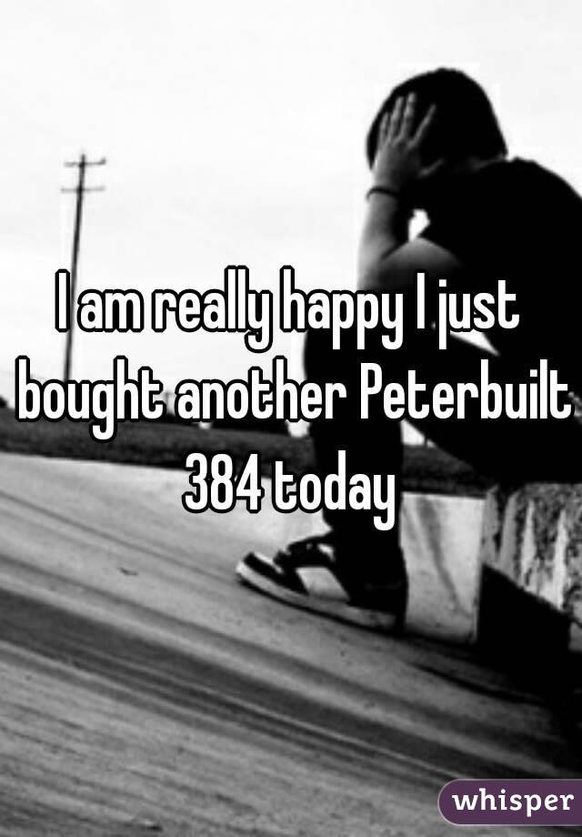 I am really happy I just bought another Peterbuilt 384 today 