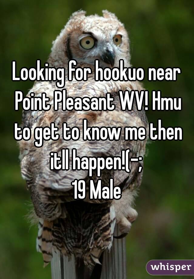 Looking for hookuo near Point Pleasant WV! Hmu to get to know me then itll happen!(-; 
19 Male