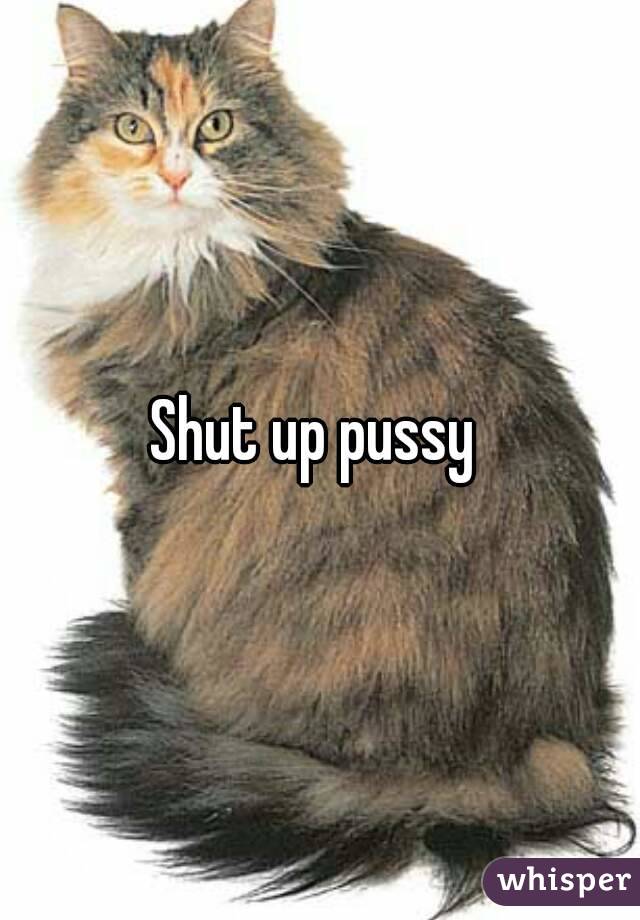 Shut up pussy 