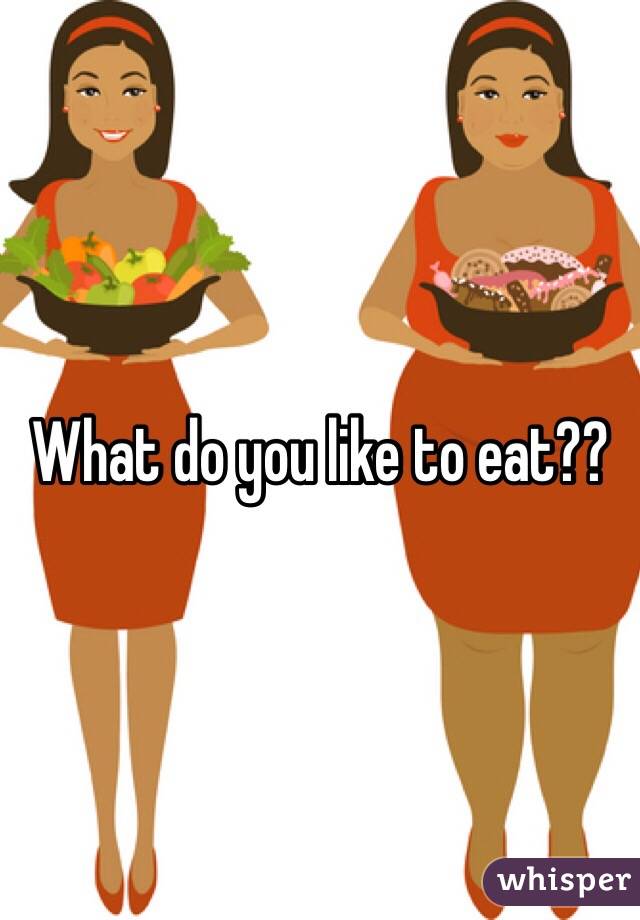 What do you like to eat?? 