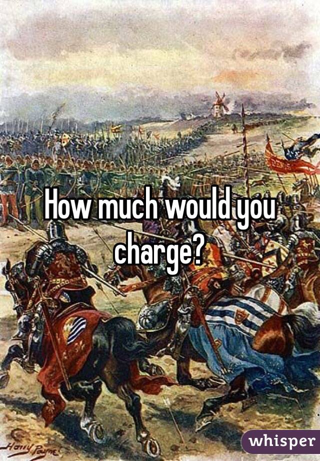 How much would you charge?
