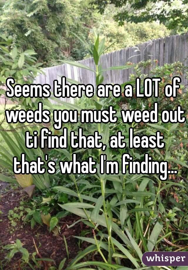 Seems there are a LOT of weeds you must weed out ti find that, at least that's what I'm finding...