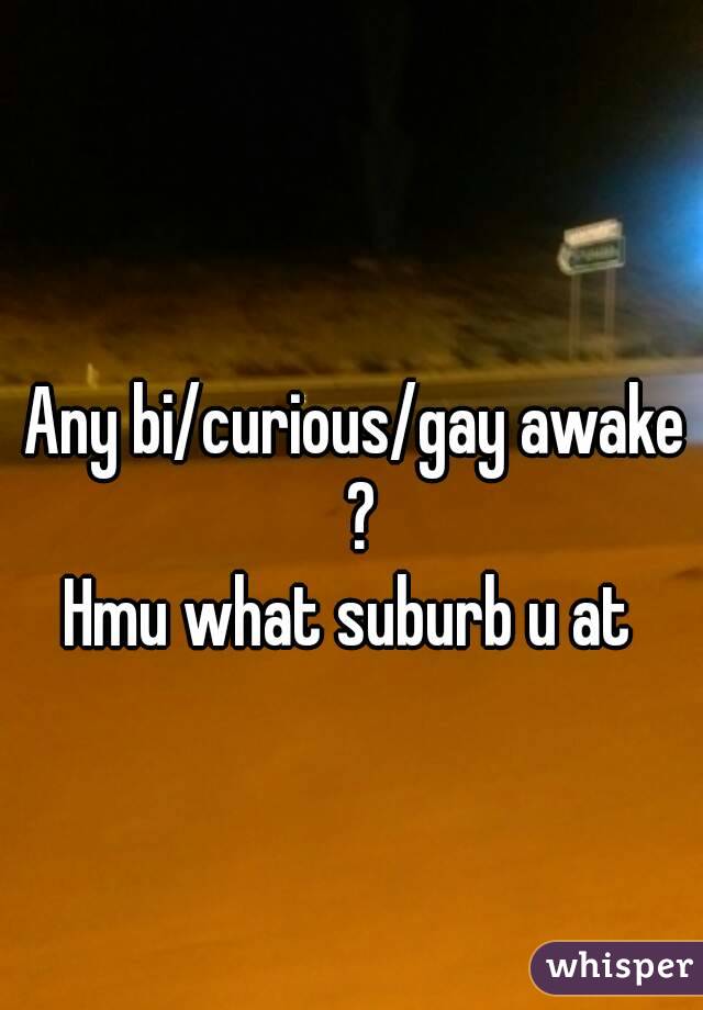 Any bi/curious/gay awake ?
Hmu what suburb u at 