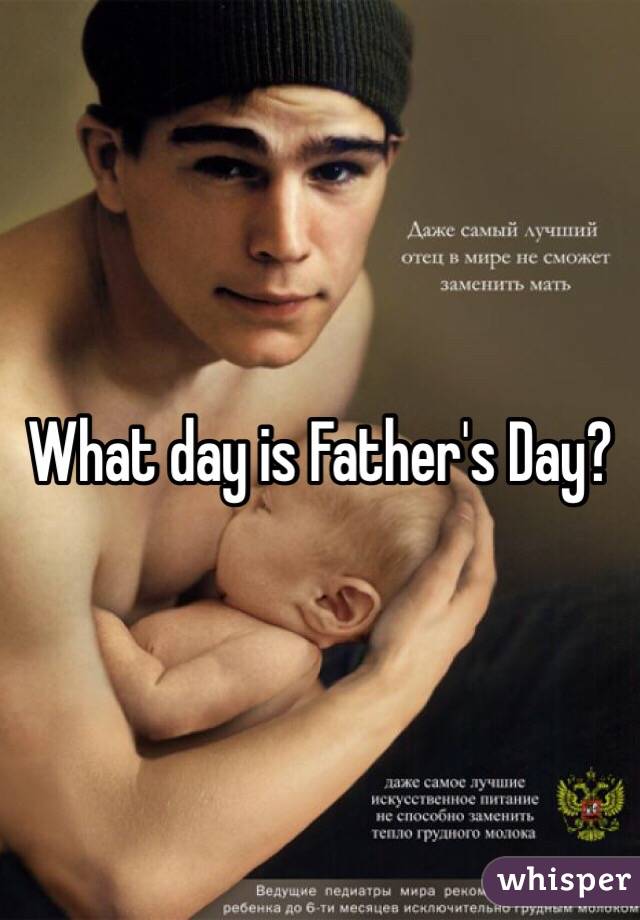 What day is Father's Day?