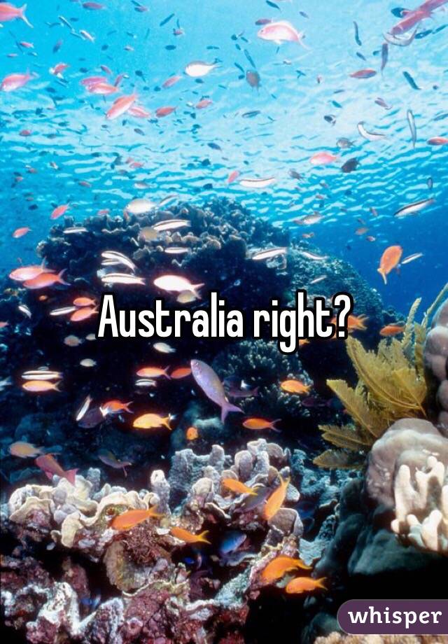 Australia right?
